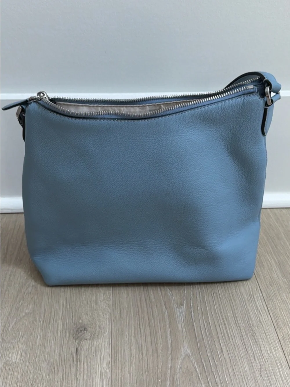 kate spade Blue Pebble Leather Shoulder Bag